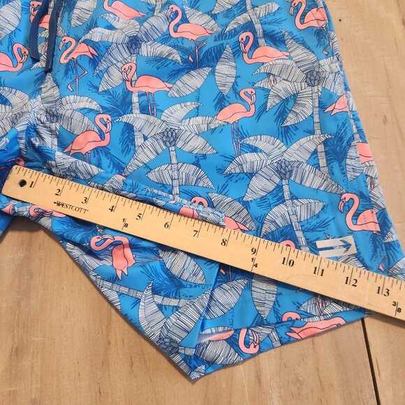 Projek Raw Board Shorts Swim Trunks Surf Stretch Pink Flamingos Tropical XL NEW - Picture 10 of 11